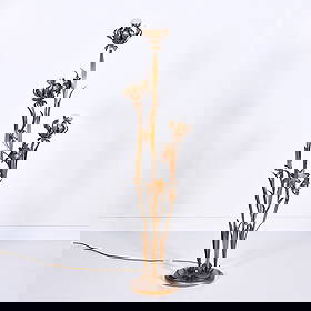 Hans KoGL (XX-XXI), gilded metal floor lamp in the shape of flower stems. Hollywood Regency stile: Hans KoGL (XX-XXI), gilded metal floor lamp in the shape of flower stems. Hollywood Regency stileHans KoGL (XX-XXI), gedoreerde metalen vloerlamp in de vorm van bloemstengels. Hollywood-RegencystijlH