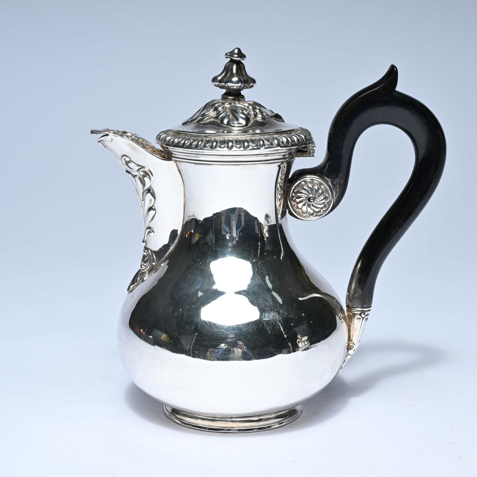 French silver jug marked silversmith Martial Fray (Paris), 1849-1861, mark Tête de Minerve, weight (1 of 8)