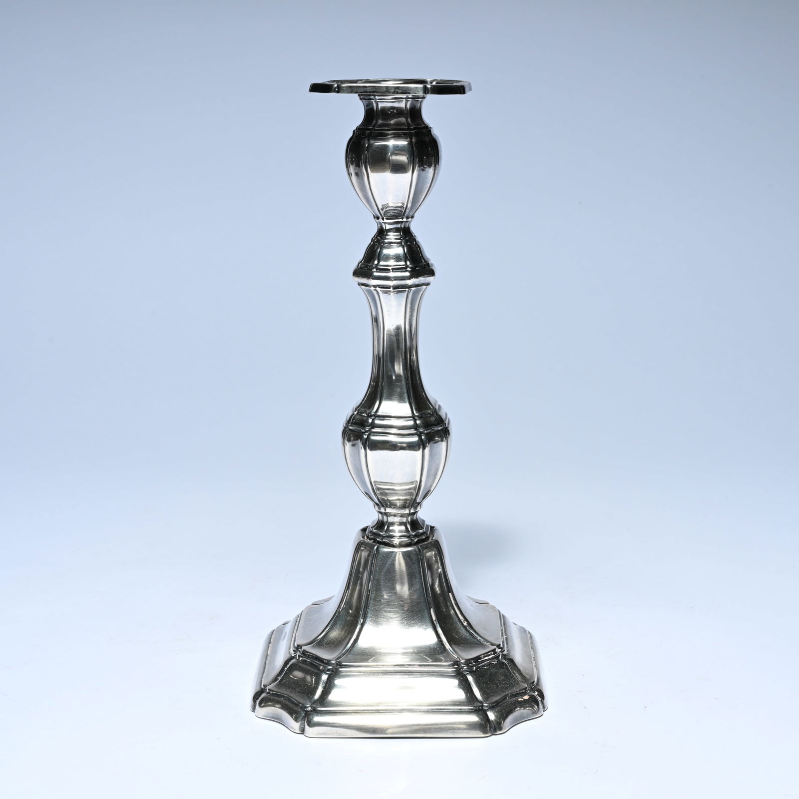 Silver candlestick, ca. 1900, Louis XIV style, weight 700 grams (1 of 7)