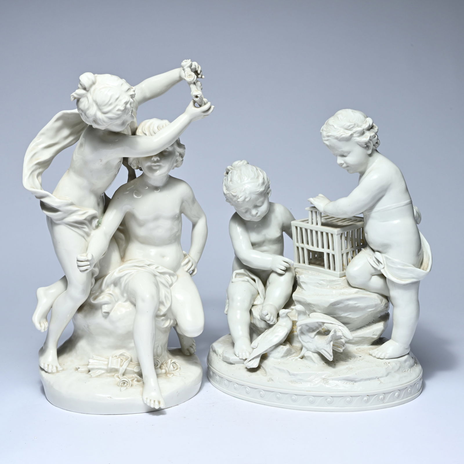 2 porcelain groups, Germany, Volkstedt, ca 1880–1910 (1 of 9)