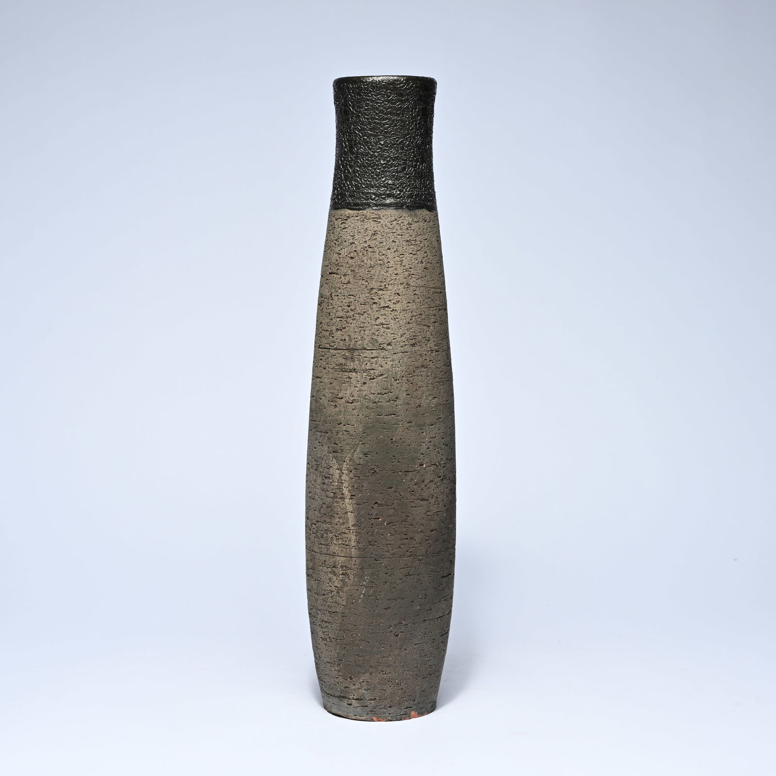 A Belgian Perignem terracotta vase, 1960s, marked (1 of 6)