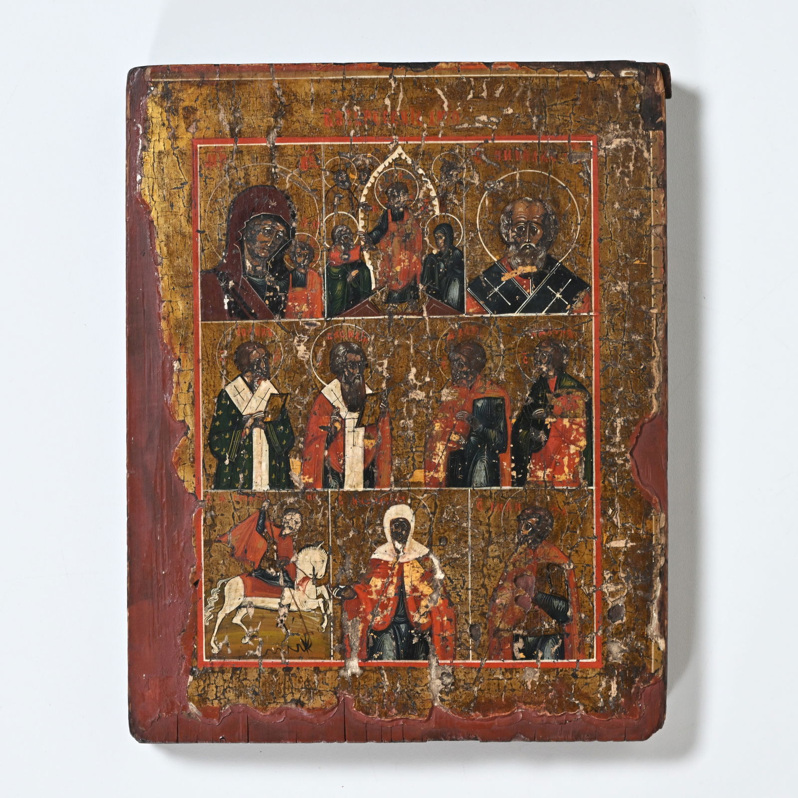 Russian religious weekly icon, 19th century (1 of 2)