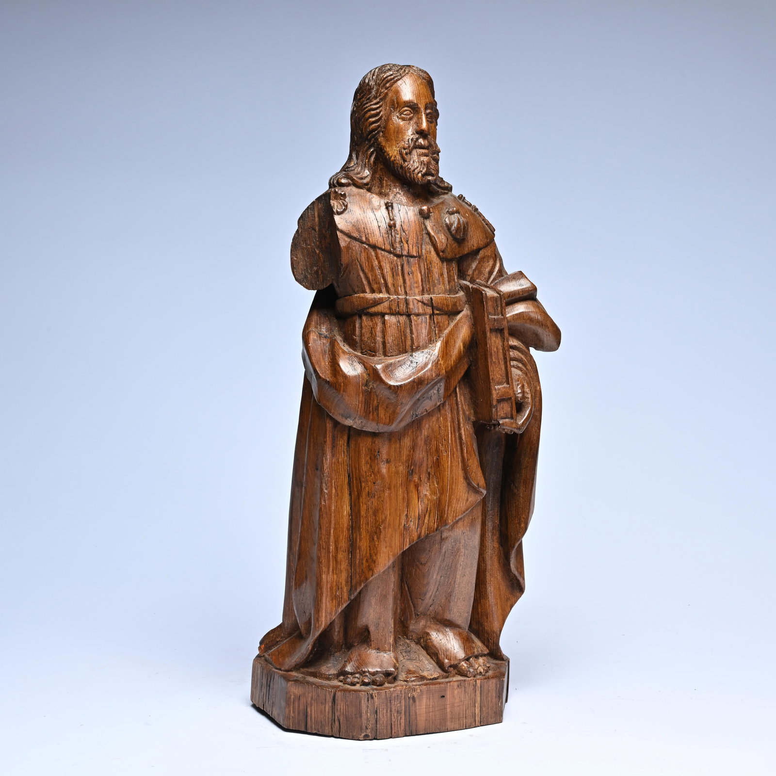 Wooden statue of Saint James of Compostella, 17th century, Southern Europe (1 of 6)