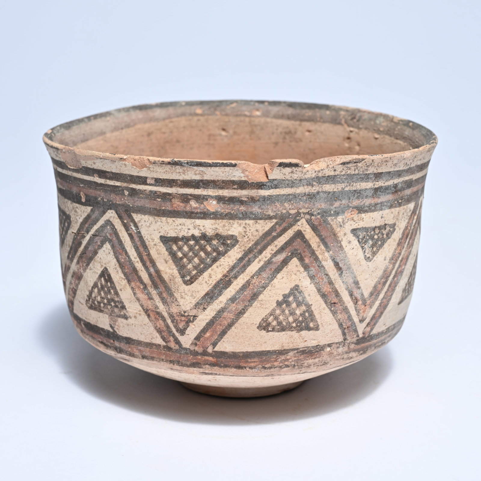 Bowl with painted geometric figures, West Pakistan, Indus Valley Culture, 3200-2200 BC (1 of 7)