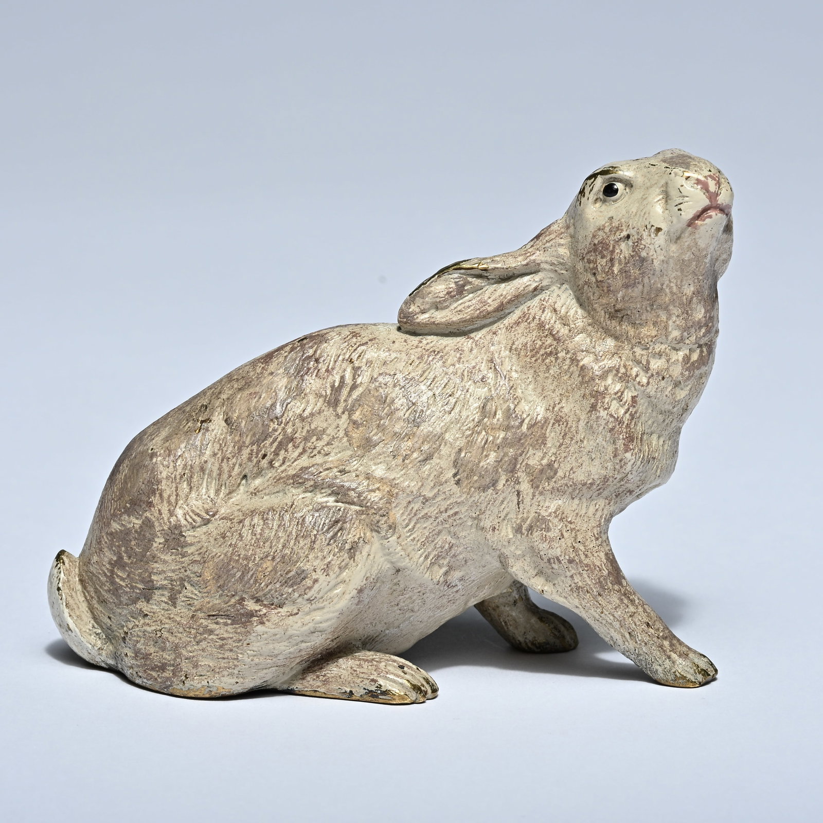 Viennese bronze, cold-painted bronze of a hare, circa 1920 (1 of 7)