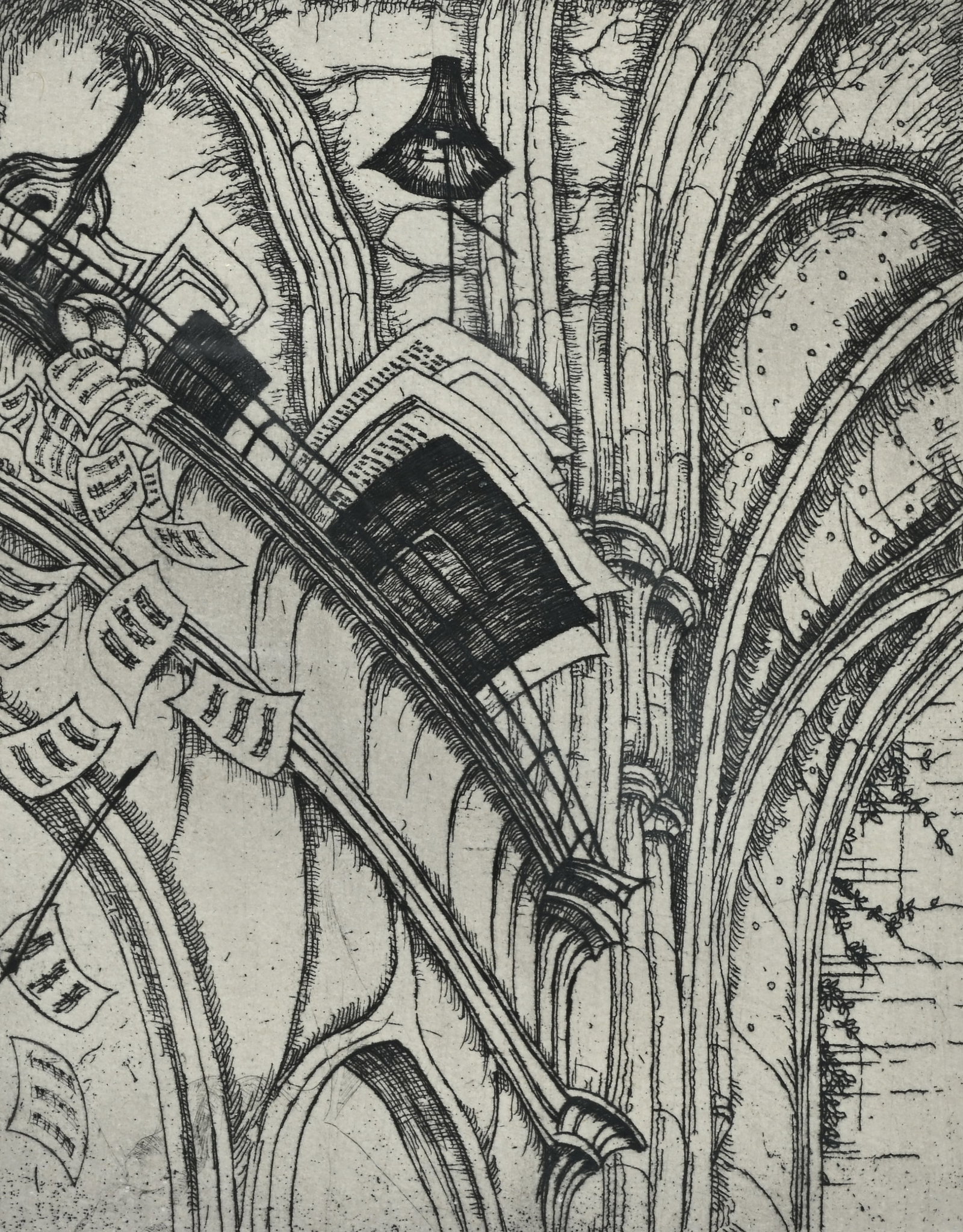 Jules DE BRUYCKER (1870-1945), 'Oksaal Voorzicht', etching 104/260, signed (1 of 5)