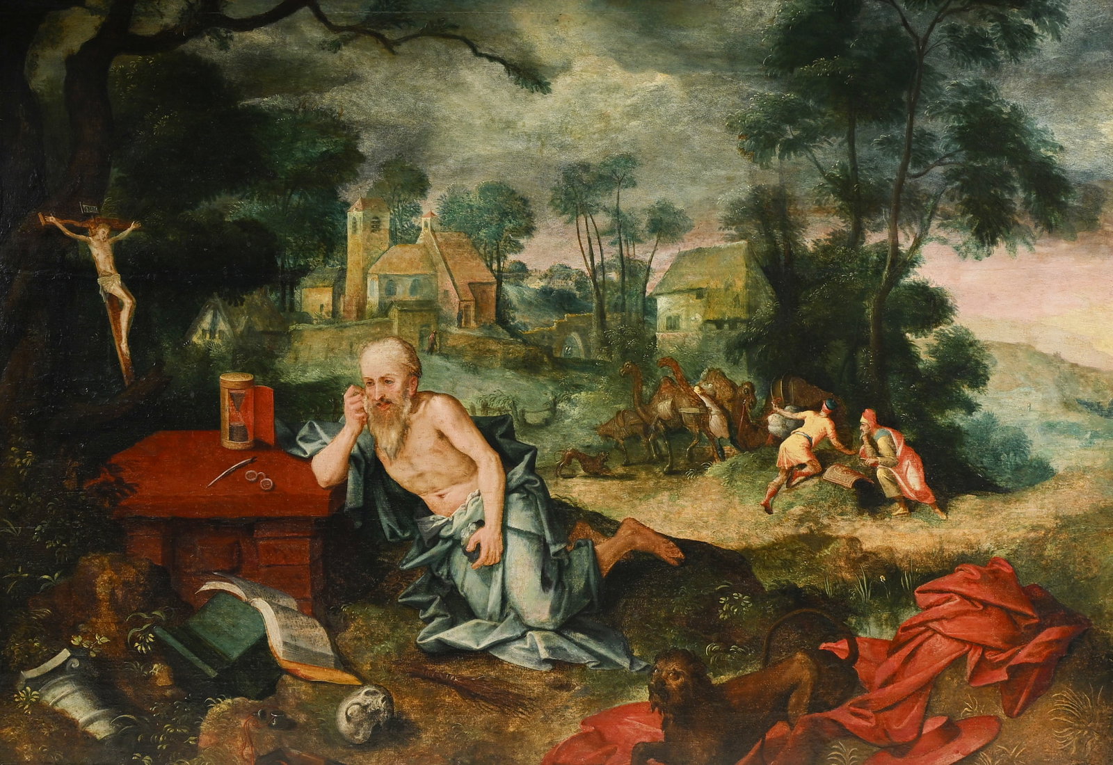 MEESTER VAN DE VERLOREN ZOON (1530-1560) (attributed to), The Penitent Saint Jerome, oil on panel (1 of 9)