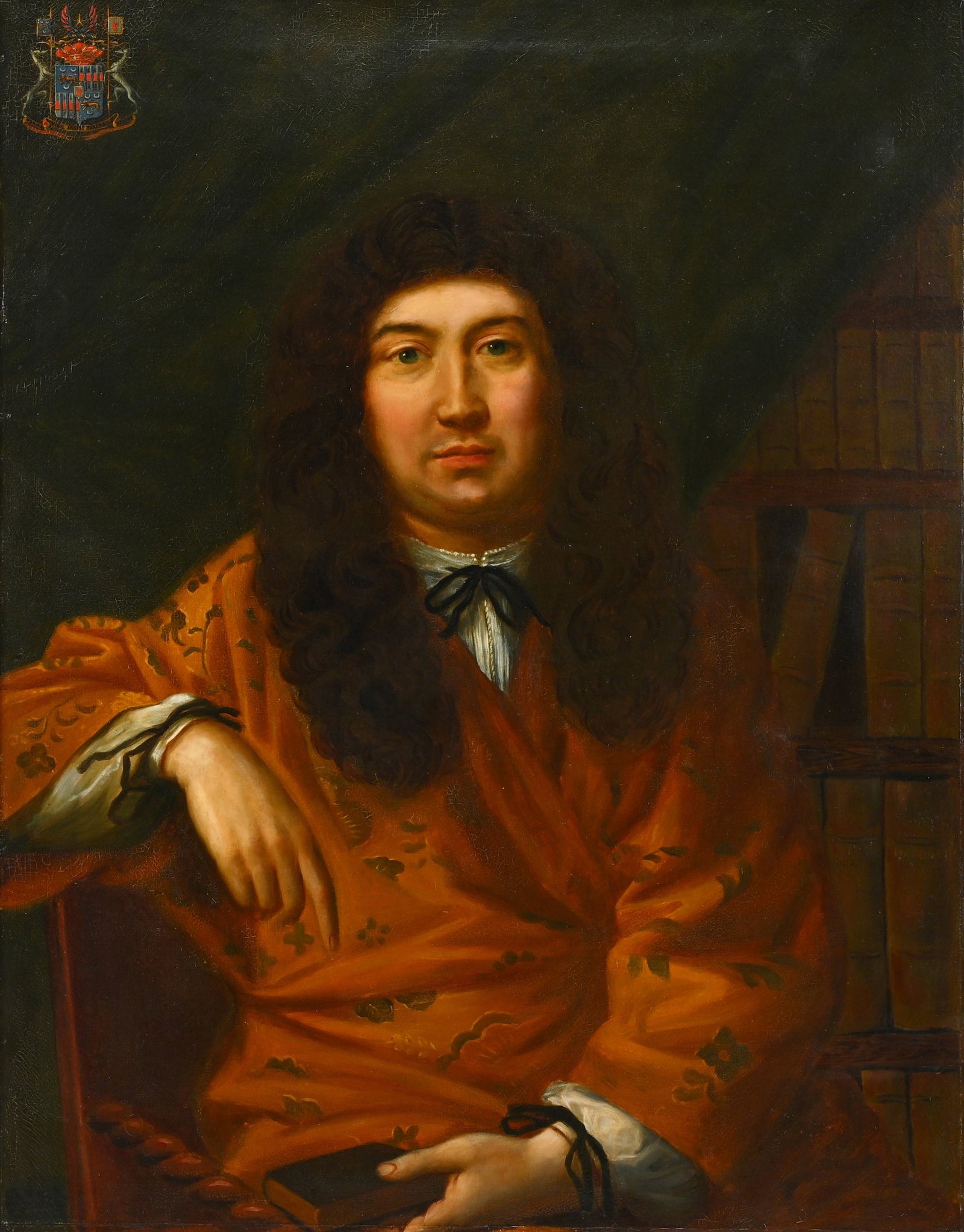 Dutch School, 17th century, oil on canvas, Portrait of a Gentleman with Coat of Arms PARMA VIGIL (1 of 9)