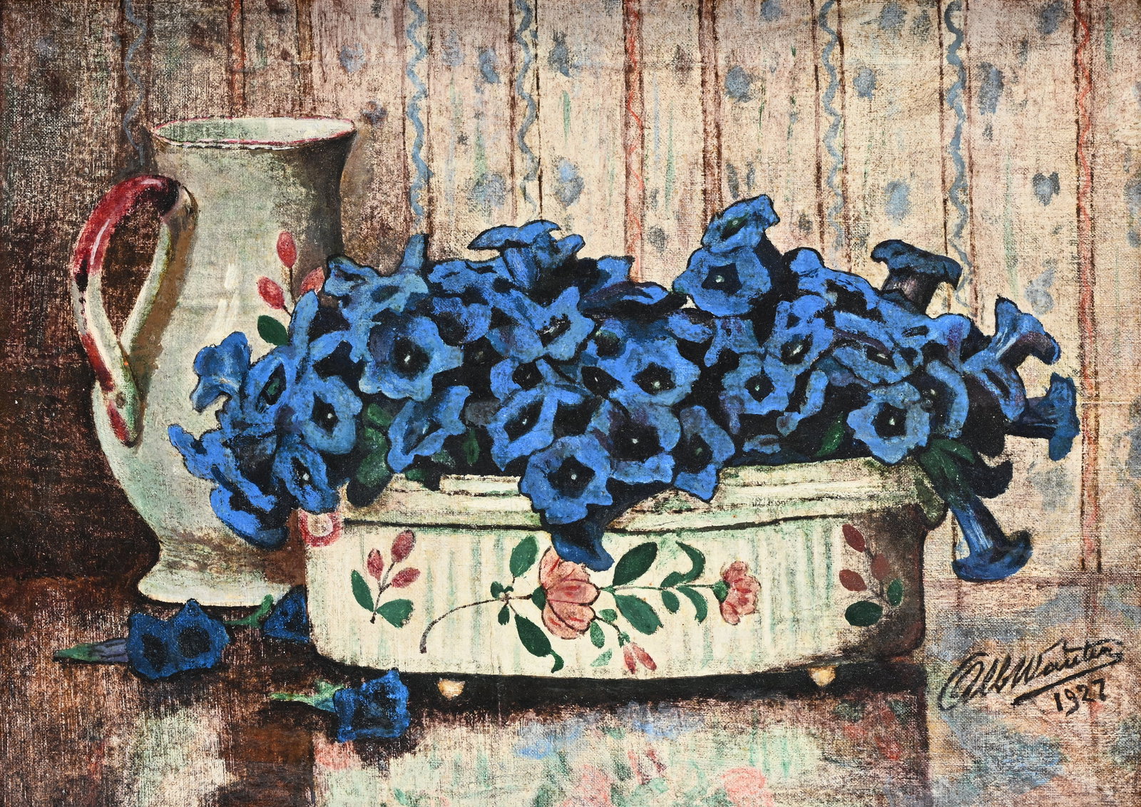 Albert WOUTERS (1918-1990), Still life with flowers, signed and dated 1927 (1 of 4)