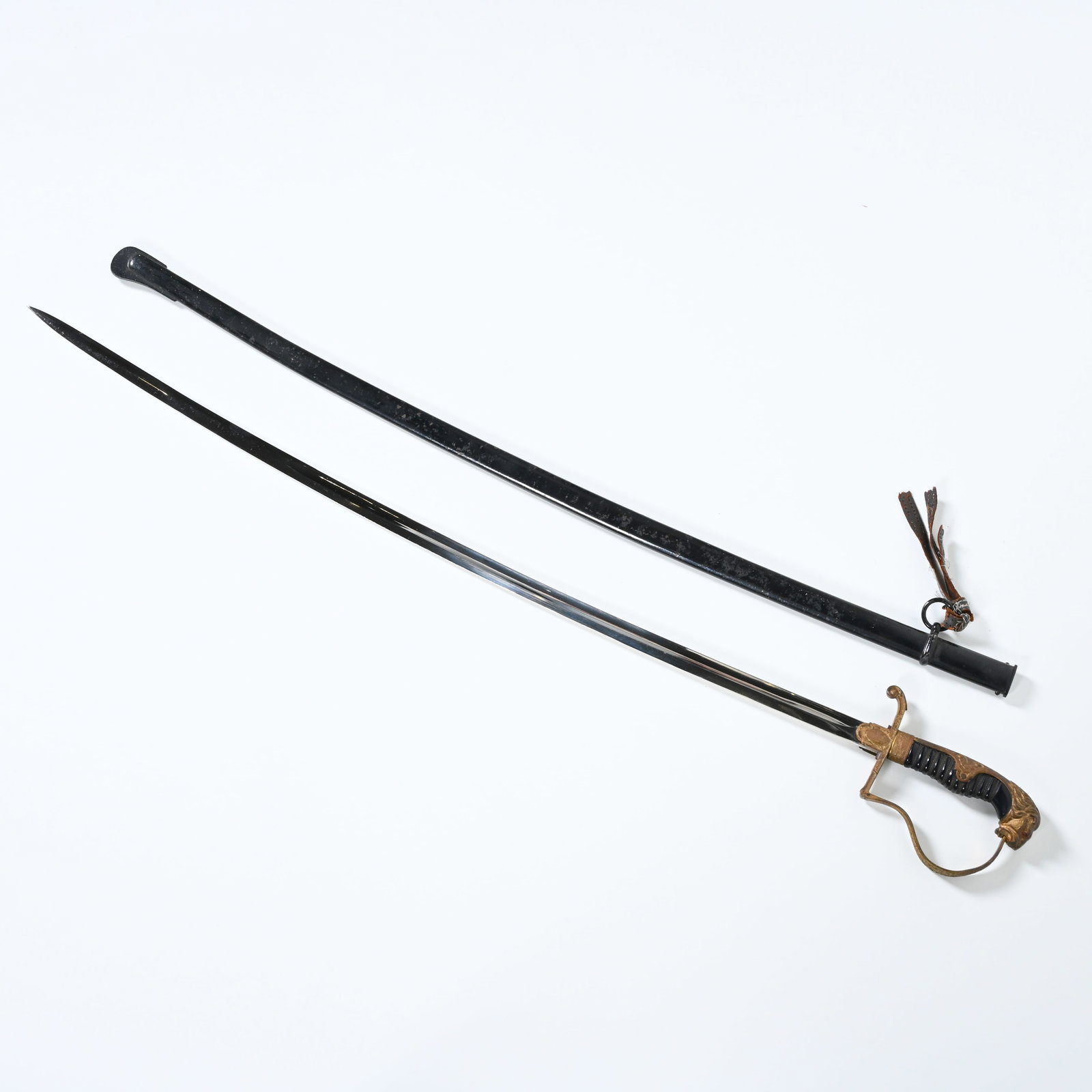 Ceremonial officer's saber from Nazi Germany, likely from the Wehrmacht (eagle above the swastika). (1 of 6)