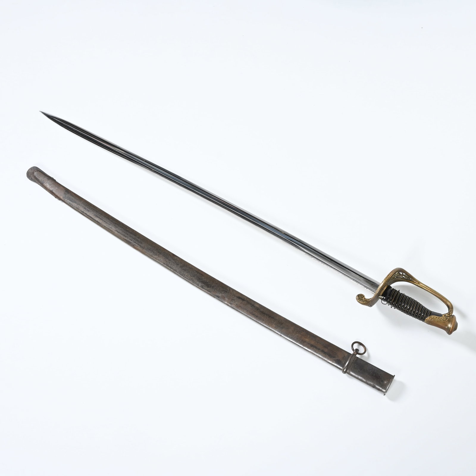 Prussian officer's saber (19th century), featuring a personal inscription (engraved on the blade) (1 of 6)