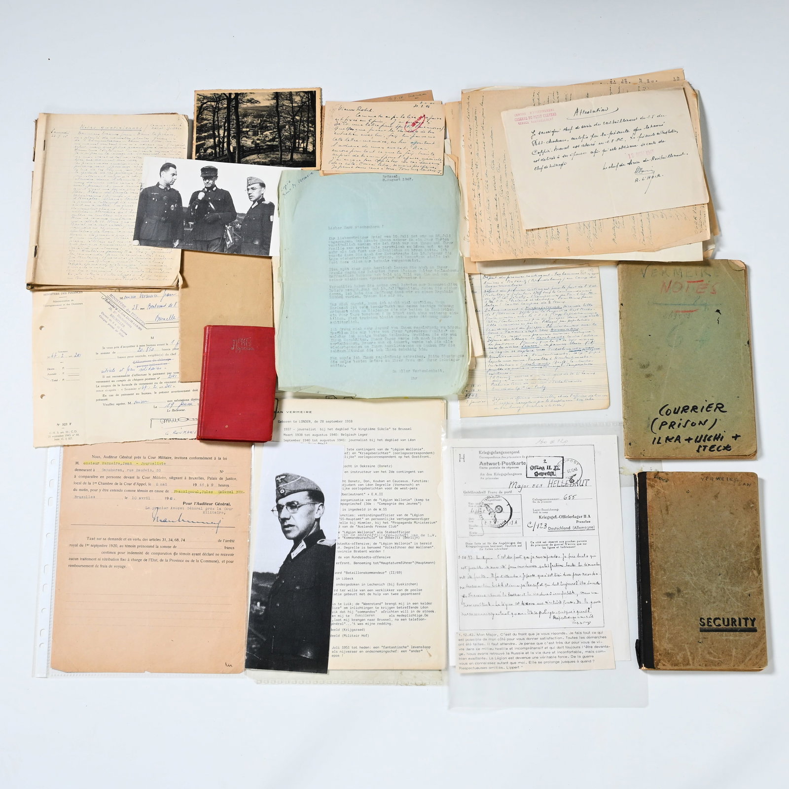 Jean Vermeire (1918–2009), Diaries from the imprisonment of Rexist Jean Vermeire (1946–1951), (1 of 9)