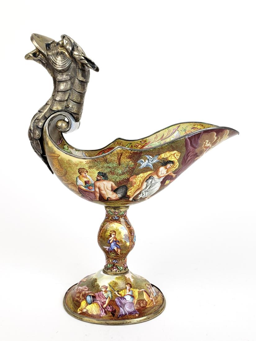 19th C. Viennese Enamel on Silver Centerpiece (1 of 12)