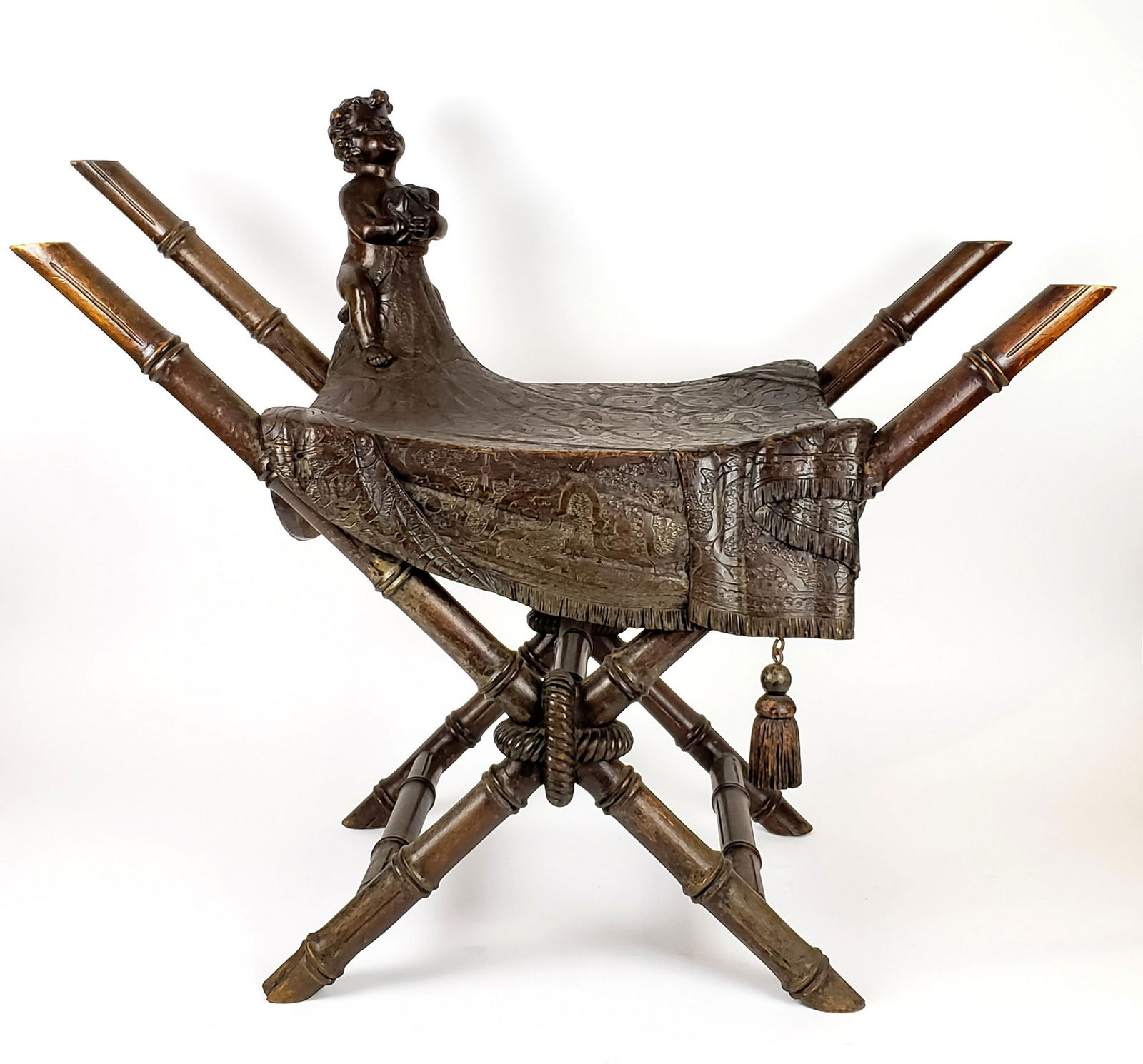 Magnificent 19th C. Italian Walnut Hand Carved Cherub (1 of 13)