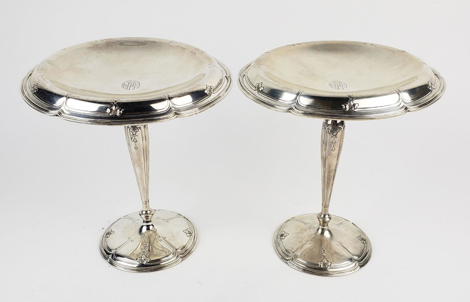 Pair of Sherve & Co. Sterling Silver Weighted Tazzas (1 of 4)