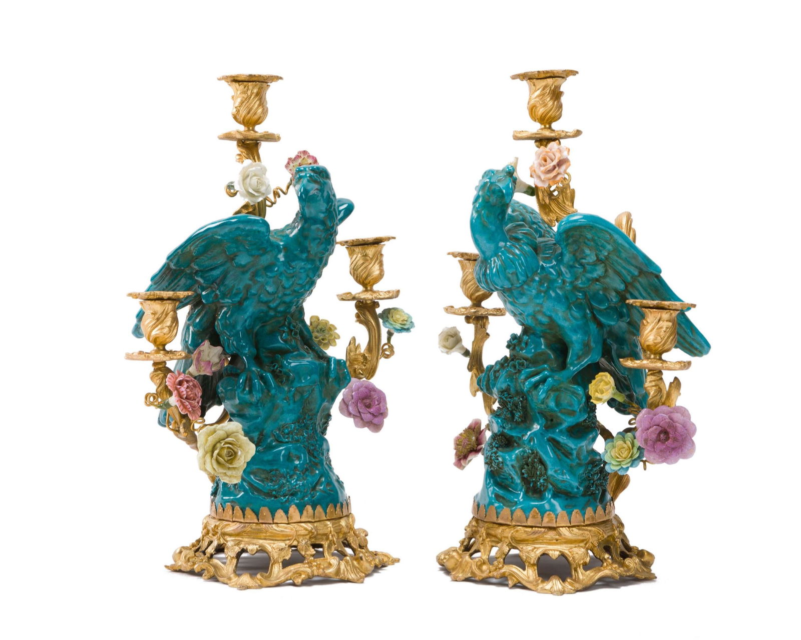 Pair of 19th C. Chinoiserie Porcelain & Bronze (1 of 2)