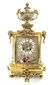 19th C. French Chinoiserie Bronze & Porcelain Clock Set - 2