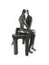 Solid Heavy Patinated Bronze Love Statue by Almanzor, - 5