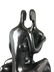 Solid Heavy Patinated Bronze Love Statue by Almanzor, - 7