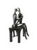 Solid Heavy Patinated Bronze Love Statue by Almanzor, - 8