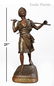 19th C. Emile Pinedo "Arabe En Marche" Bronze Figure
