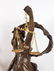 19th C. Aug. Moreau 3 Pc. Figural Bronze & Rouge Marble - 3