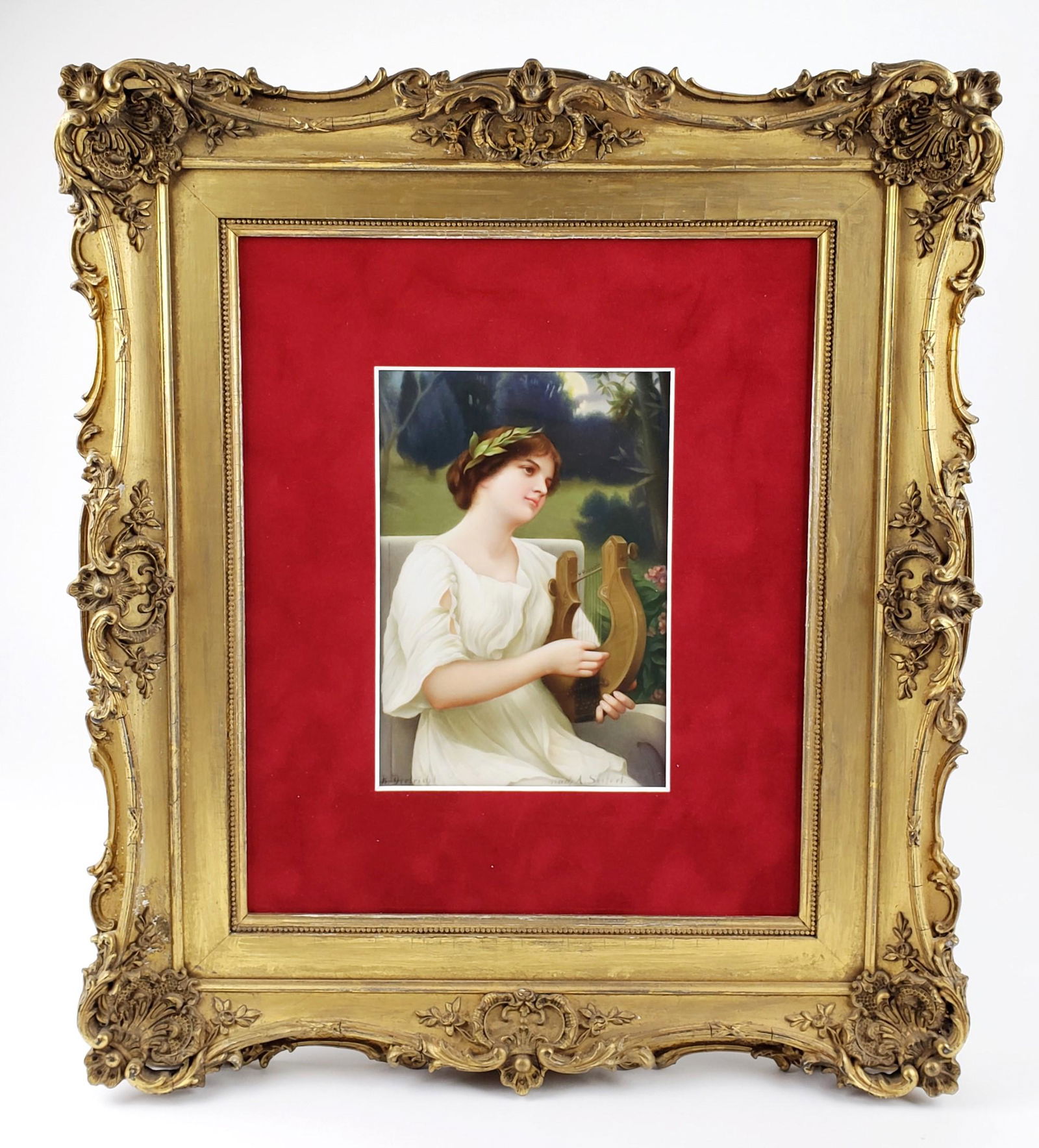 Exquisite 19th C. KPM Plaque Signed R. Dietrich (1 of 5)