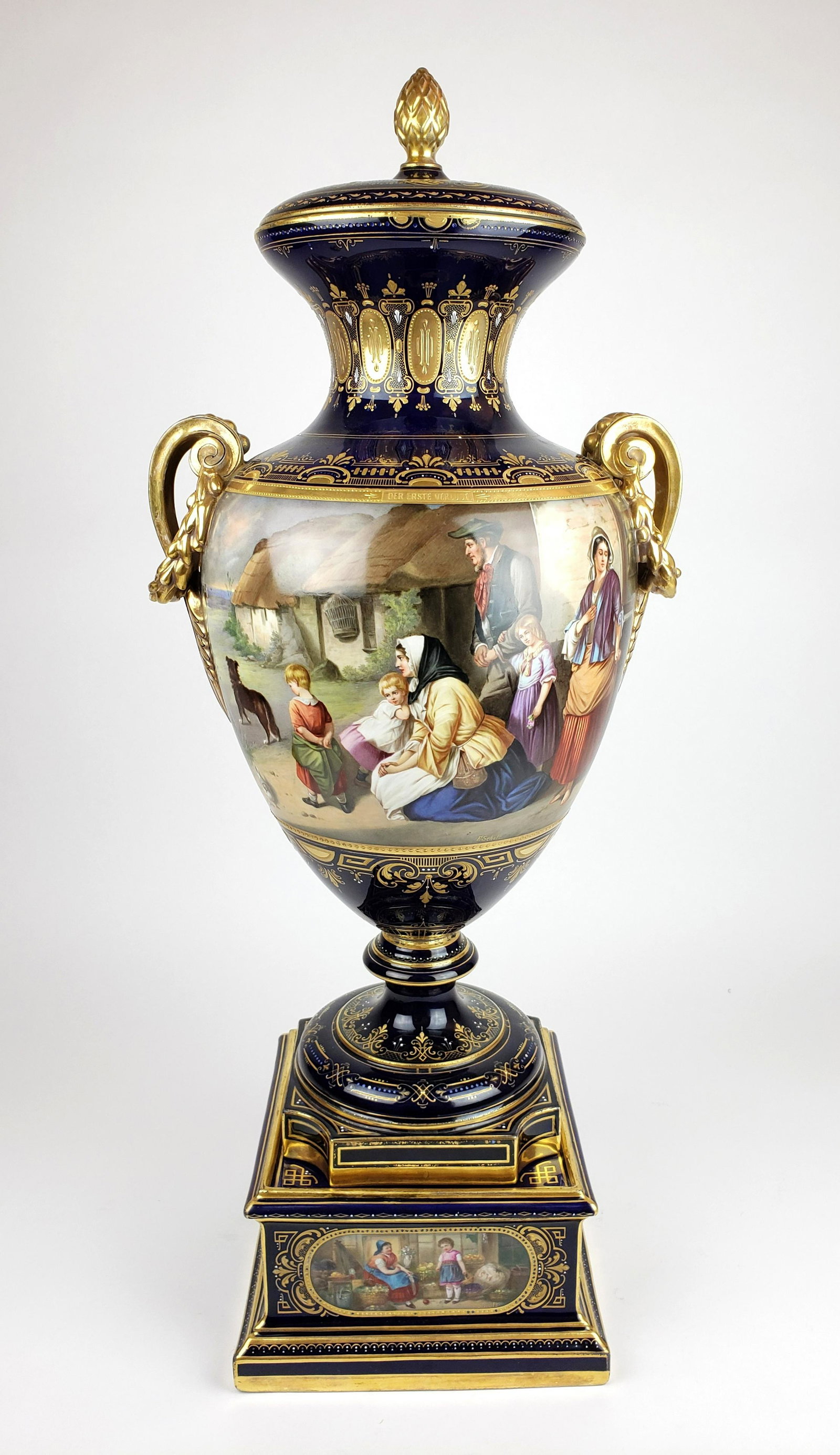 Very Large 19th C. Royal Vienna Porcelain Vase (1 of 14)