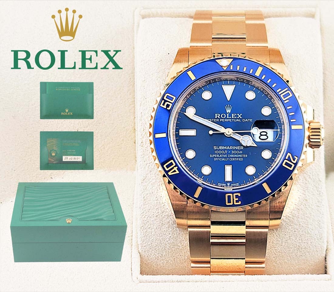 Rolex Submariner (126618LB) 18KT Yellow Gold, Unworn Complete Set (1 of 5)