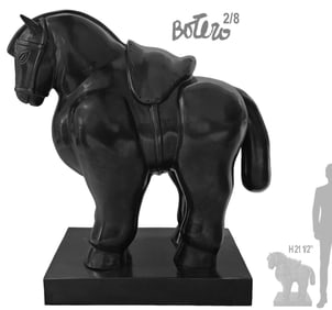 Large "Horse" Fernando Botero Bronze, Signed And Numbered