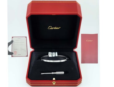 Cartier Love Bracelet 10 Diamonds 18k White Gold