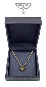 Prada Eternal Gold Pendant 18K Yellow Gold Necklace With Diamonds