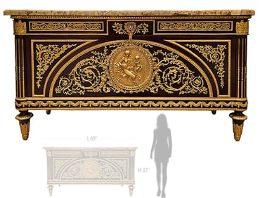 Commode A Vantaux, After 18th C. Marie Antoinette Model