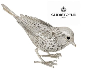 La Fauvette Christofle Silver Plated Bird 'Lumiere' collection