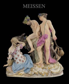 19th C. Meissen Figural Porcelain Group