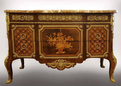 19th C. French Louis XVI Style Commode (1 of 3)