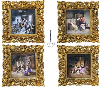 19th C. Lot Of Four Berlin KPM
