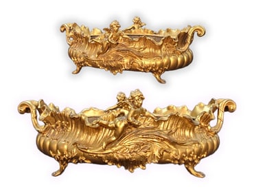 19th C. French Figural Jardiniere Center Piece