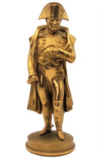 19th C. French Bronze Napoleon Statue: 19th C. French Bronze Napoleon Statue. H 9 1/2" x W 3 1/2"