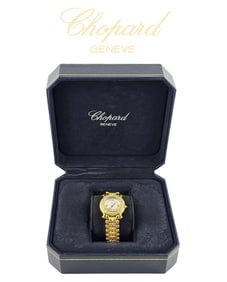 Chopard Happy Sport Yellow Gold Diamond Watch