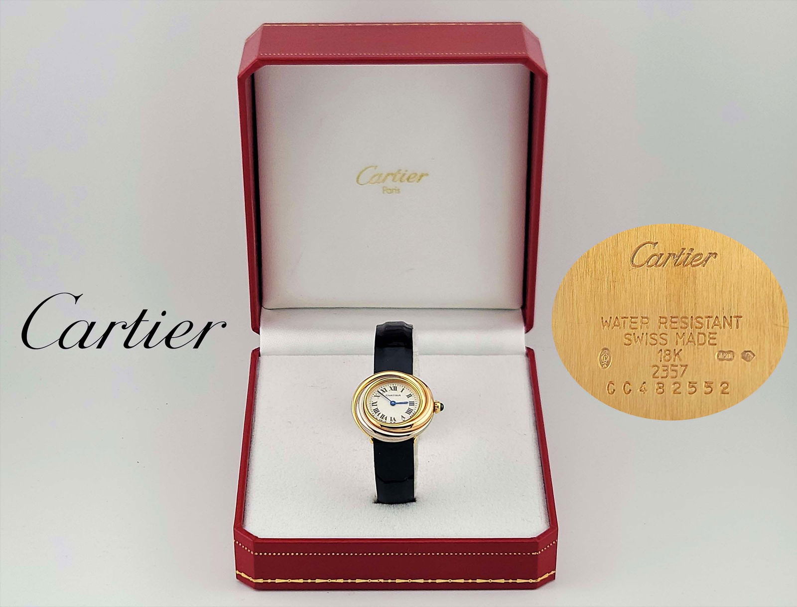 18k Three-tone Gold Cartier Trinity Vintage Ladies watch (1 of 5)