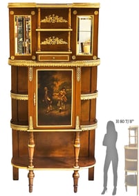 19th C. French Paul Sormani Style Vernis Martin Cabinet
