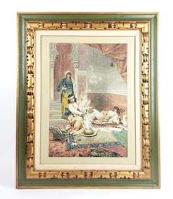 19th C. Orientalist Riva Ronia Signed Watercolor