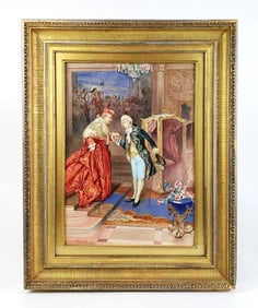 19th C. Watercolor Signed Umberto Cacciarelli (Italian 1880-1939)