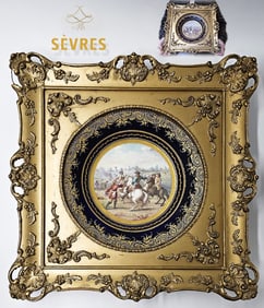 19th C. French Hand Painted Sevres Plate