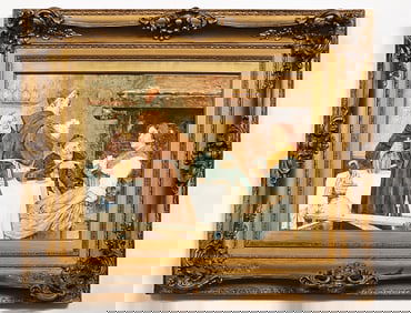 19th C. Watercolor Painting Signed By S Da Costa