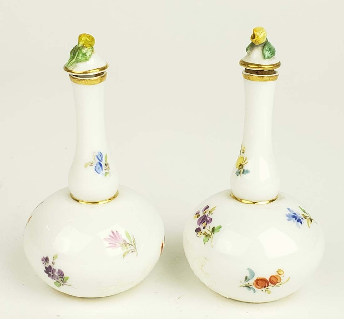 Pair of 19th C. Meissen Porcelain Vases (1 of 3)