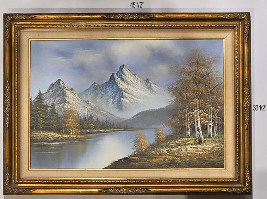Oil On Canvas Landscape Painting Signed By K.Boulman (1 of 6)