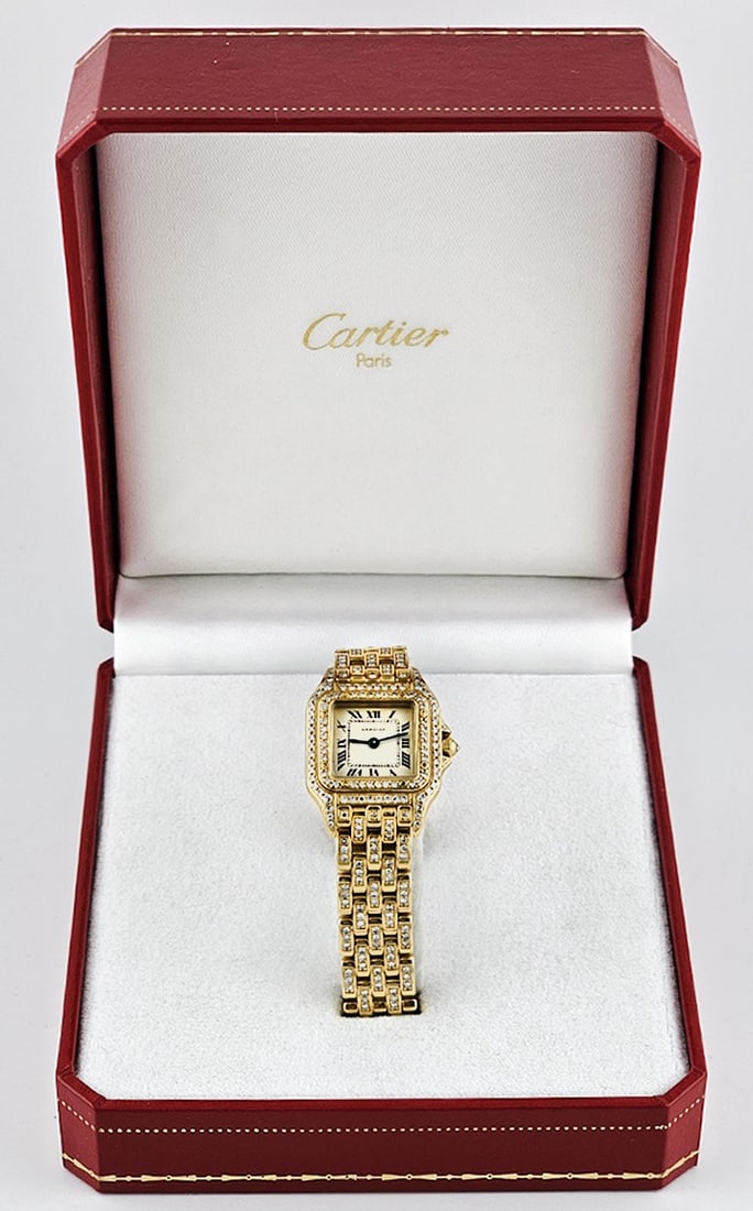 Cartier Panther 18K Factory Diamond Ladies Watch (1 of 10)