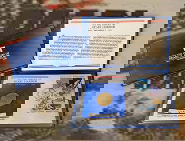 Stamped Pearl Harbour 1941-1991 Ten dollars Coin